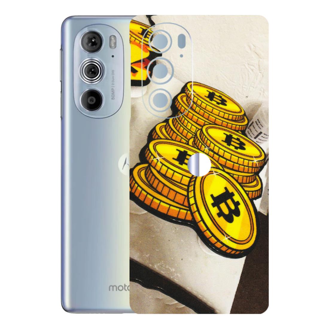 Motorola Phone Skins (All Models) - Billionaire Bitcoin Collection - Matte Finish (M-92) Motorola Moto Edge 30 Pro 5G