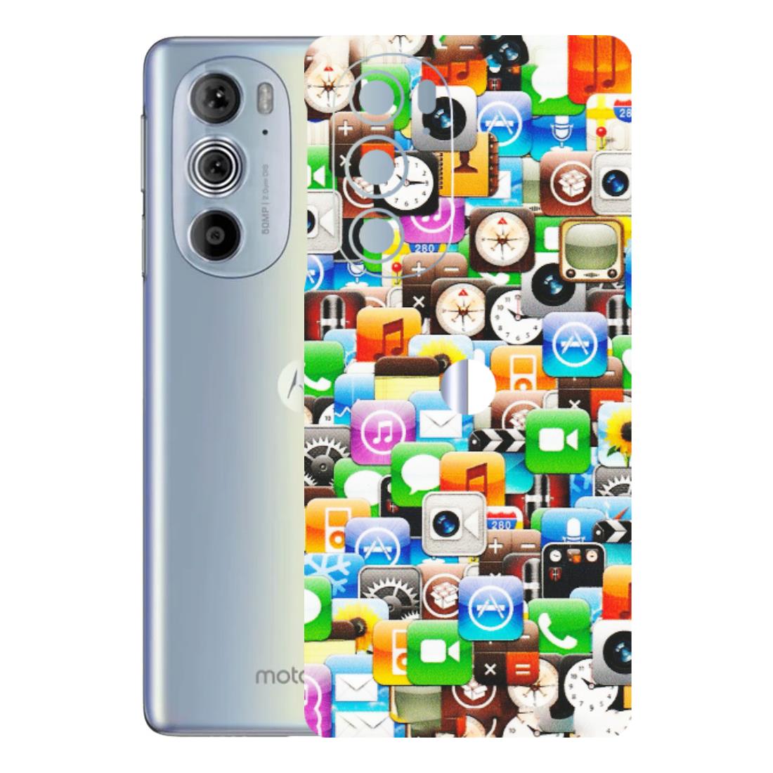 Motorola Phone Skins (All Models) - All Apple Icons - Matte Finish (M-93) Motorola Moto Edge 30 Pro 5G