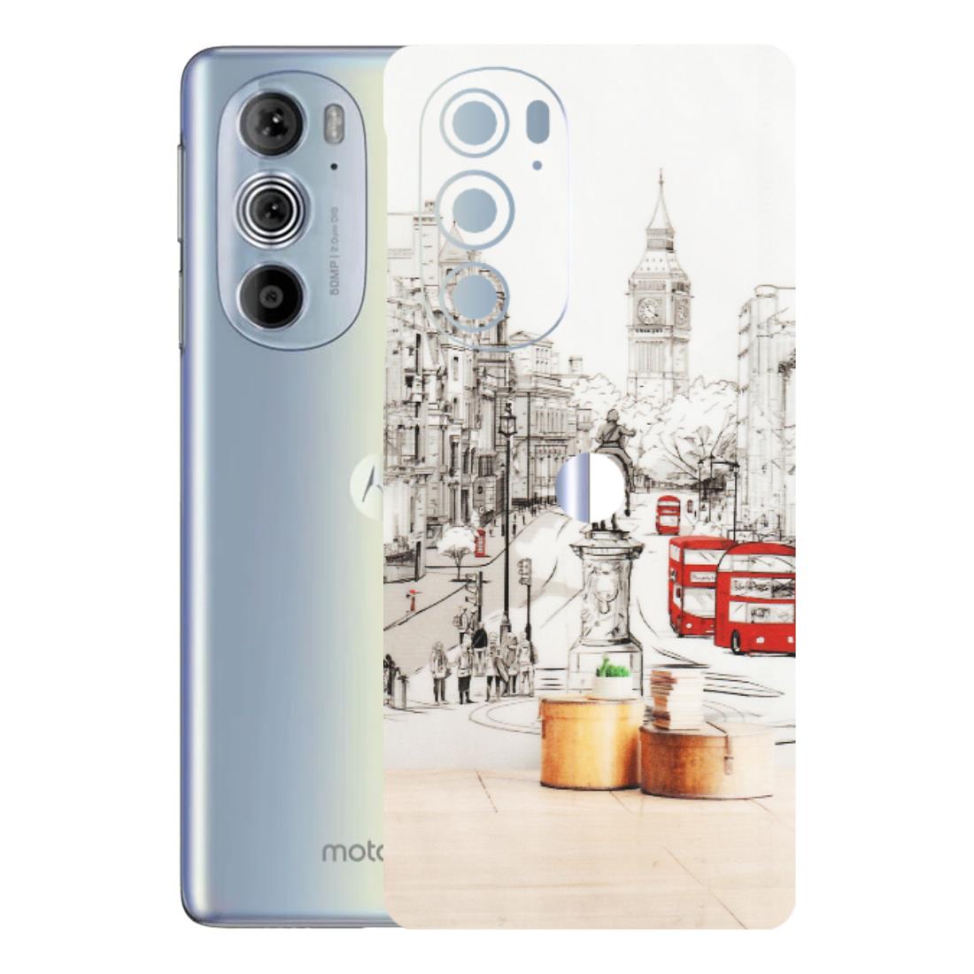 Motorola Phone Skins (All Models) - London Street - Transparent Finish (T-02) Motorola Moto Edge 30 Pro 5G