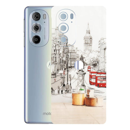 Motorola Phone Skins (All Models) - London Street - Transparent Finish (T-02) Motorola Moto Edge 30 Pro 5G