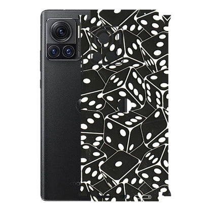 Motorola Phone Skins (All Models) - Big Black Dices - 3D Embossed Finish (L-106) Motorola Moto Edge 30 Ultra (5G)