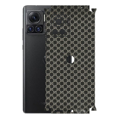 Motorola Phone Skins (All Models) - Black G Print - 3D Embossed Finish (L-109) Motorola Moto Edge 30 Ultra (5G)