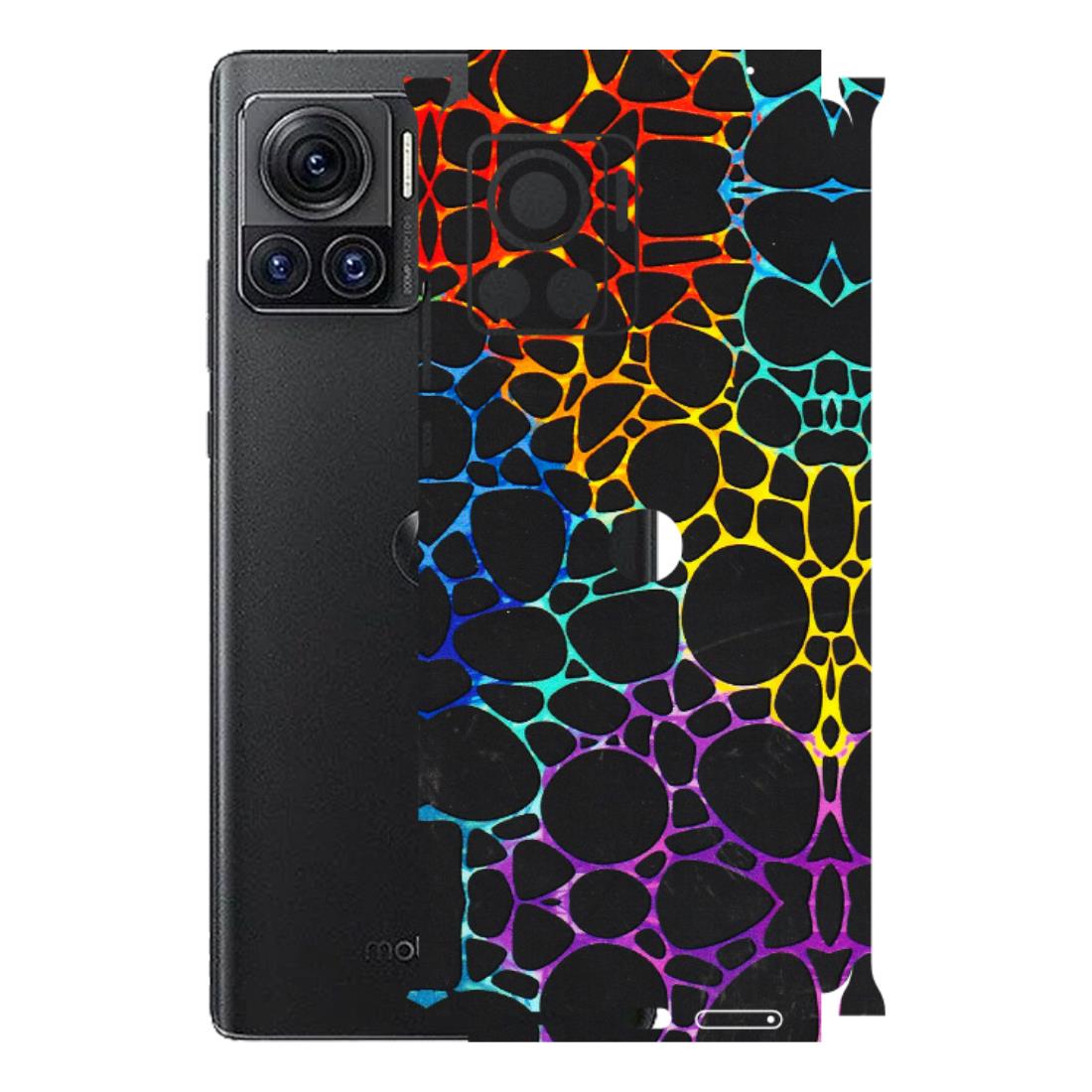 Motorola Phone Skins (All Models) - Abstract Art MultiColour - 3D Embossed Finish (L-133) Motorola Moto Edge 30 Ultra (5G)
