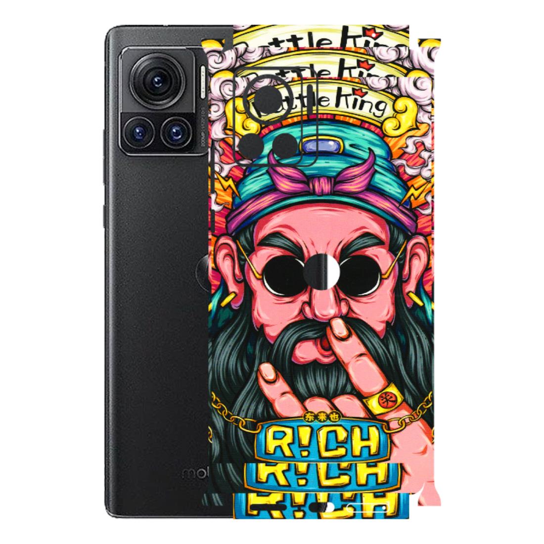 Motorola Phone Skins (All Models) - Battle King Dude Face - 3D Embossed Finish (L-178) Motorola Moto Edge 30 Ultra (5G)