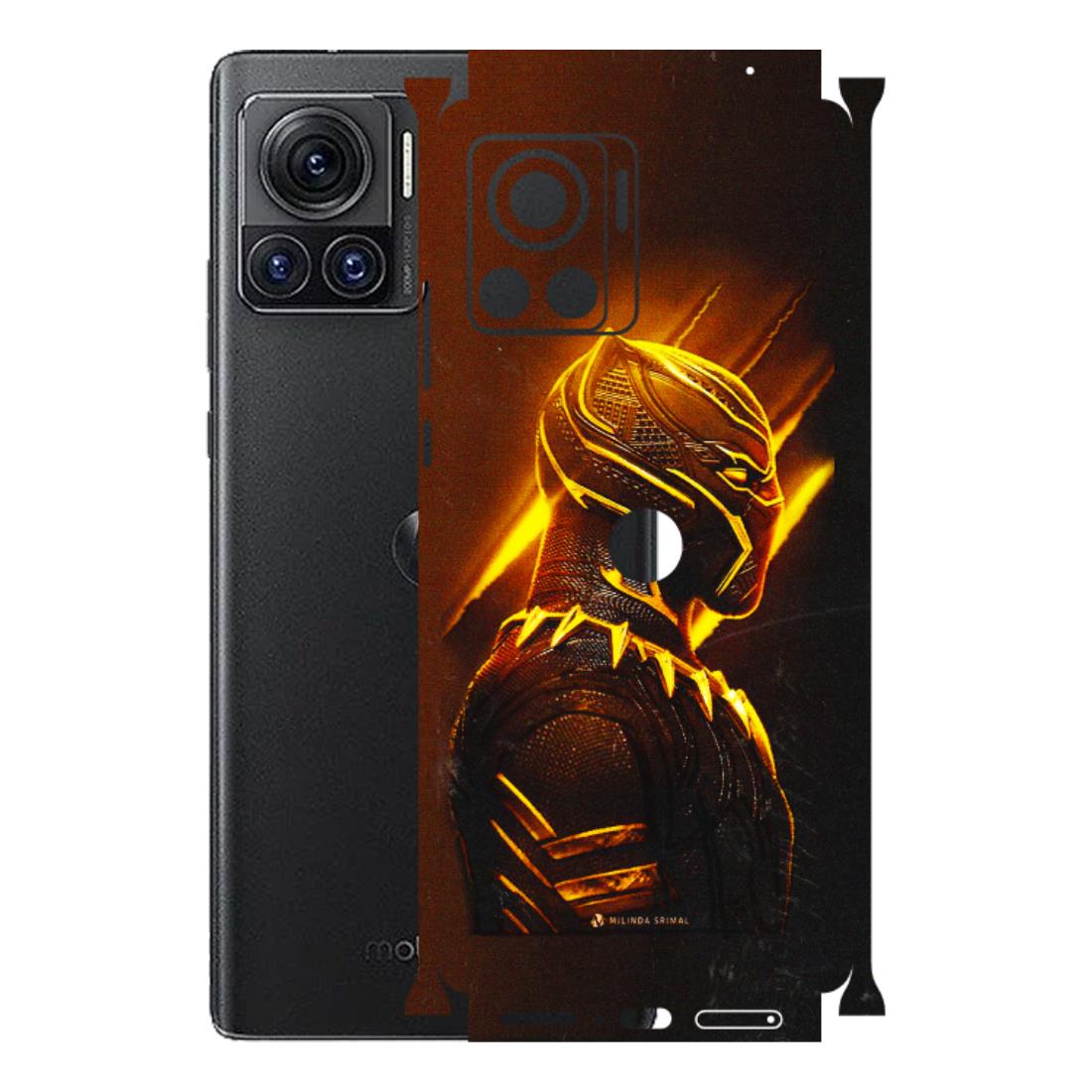 Motorola Phone Skins (All Models) - Gold Black Panther - 3D Embossed Finish (L-181) Motorola Moto Edge 30 Ultra (5G)