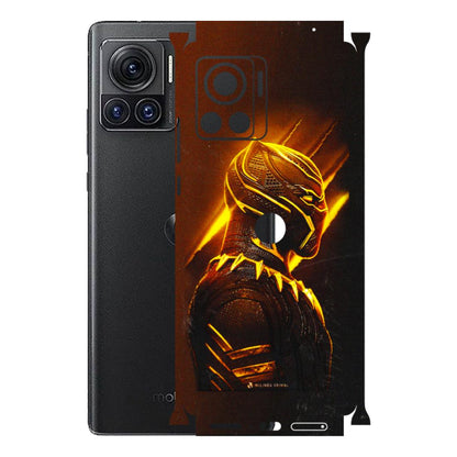 Motorola Phone Skins (All Models) - Gold Black Panther - 3D Embossed Finish (L-181) Motorola Moto Edge 30 Ultra (5G)