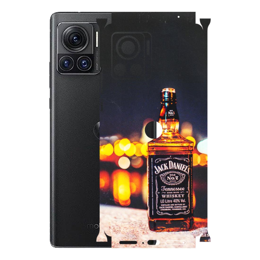 Motorola Phone Skins (All Models) - JD Whiskey Bottle - 3D Embossed Finish (L-20) Motorola Moto Edge 30 Ultra (5G)
