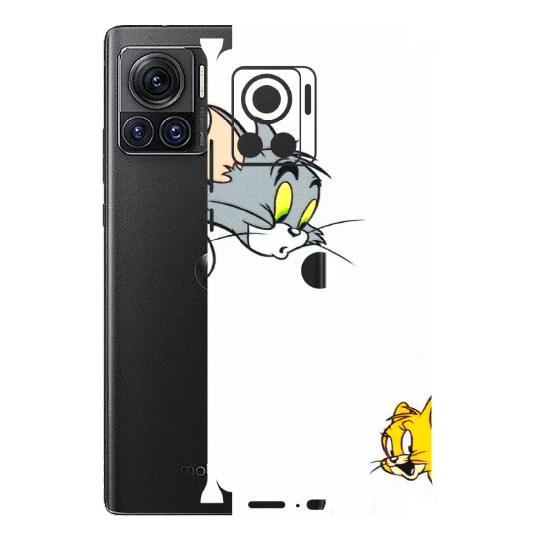 Motorola Phone Skins (All Models) - Cute Tom And Jerry - 3D Embossed Finish (L-220) Motorola Moto Edge 30 Ultra (5G)