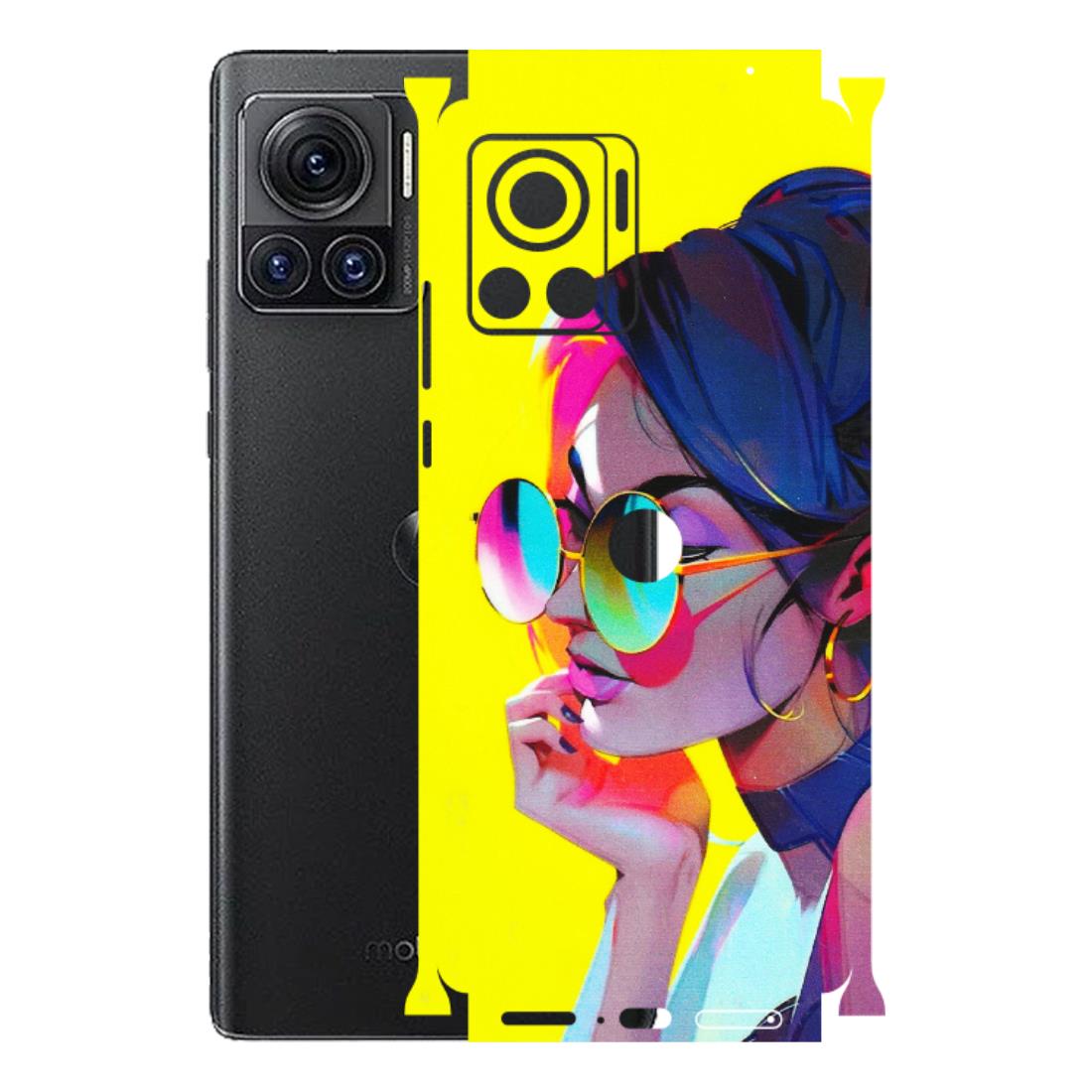 Motorola Phone Skins (All Models) - Bold Stylish Girl - 3D Embossed Finish (L-222) Motorola Moto Edge 30 Ultra (5G)