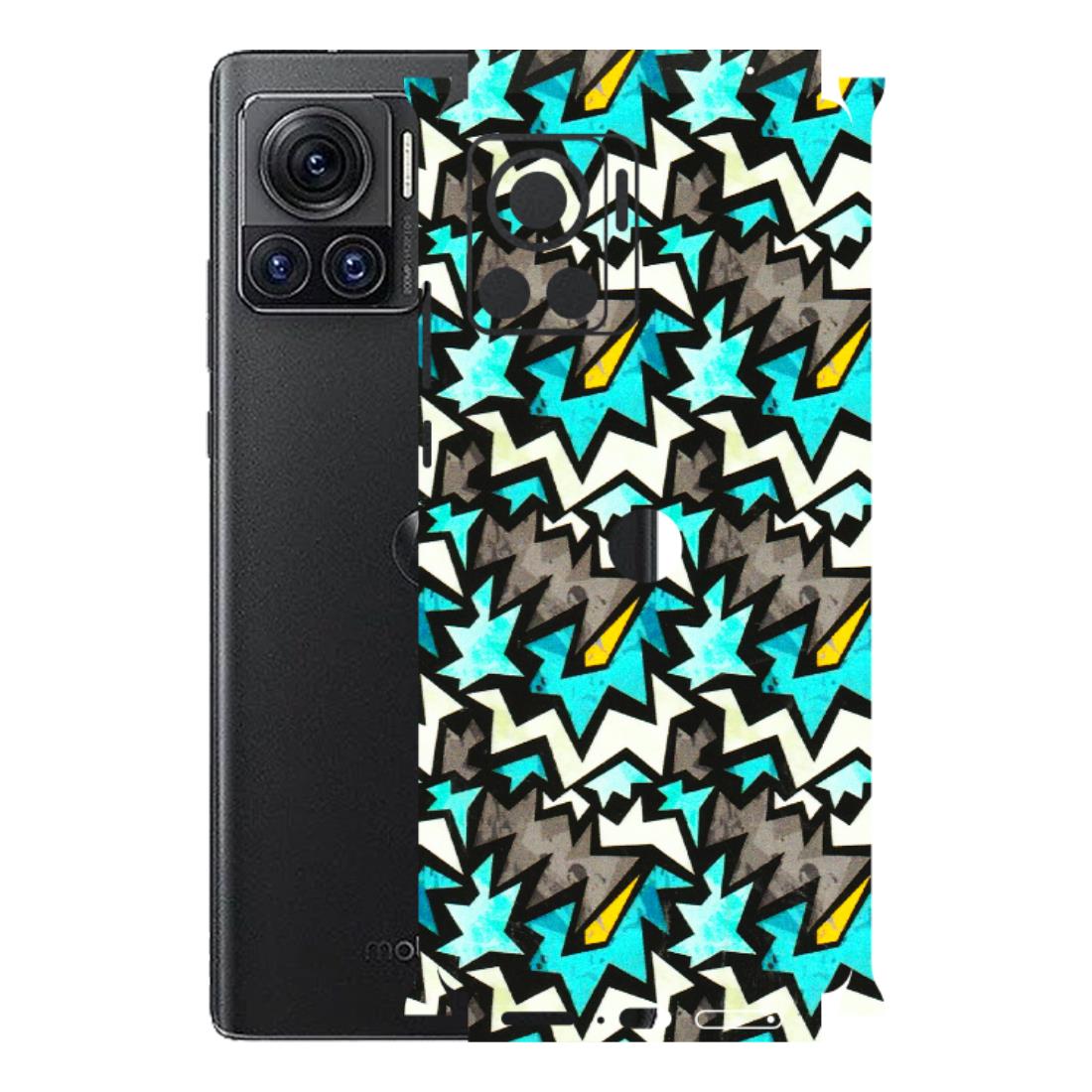Motorola Phone Skins (All Models) - Funky Zig Zag - 3D Embossed Finish (L-223) Motorola Moto Edge 30 Ultra (5G)
