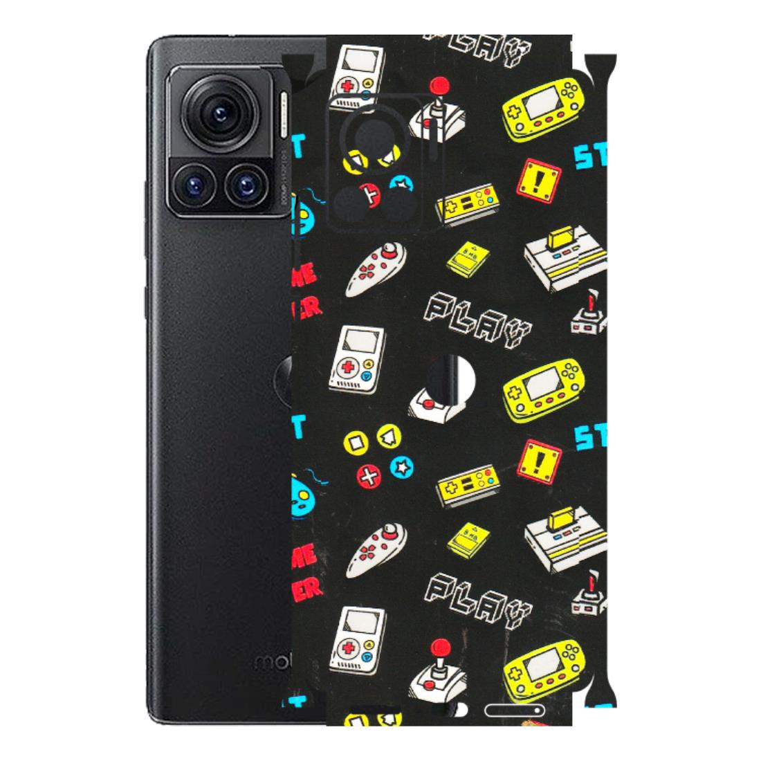 Motorola Phone Skins (All Models) - Gaming Doodles - 3D Embossed Finish (L-224) Motorola Moto Edge 30 Ultra (5G)