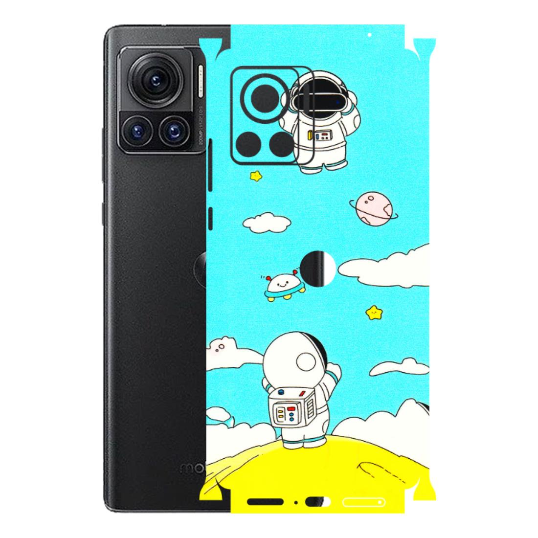 Motorola Phone Skins (All Models) - Blue Skies Astro Float - 3D Embossed Finish (L-230) Motorola Moto Edge 30 Ultra (5G)