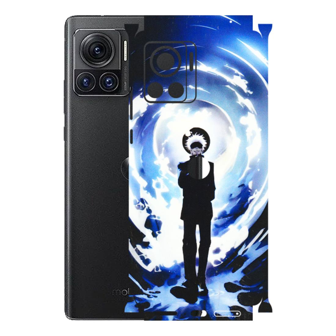 Motorola Phone Skins (All Models) - Satoru Gojo Dark Blue - 3D Embossed Finish (L-235) Motorola Moto Edge 30 Ultra (5G)