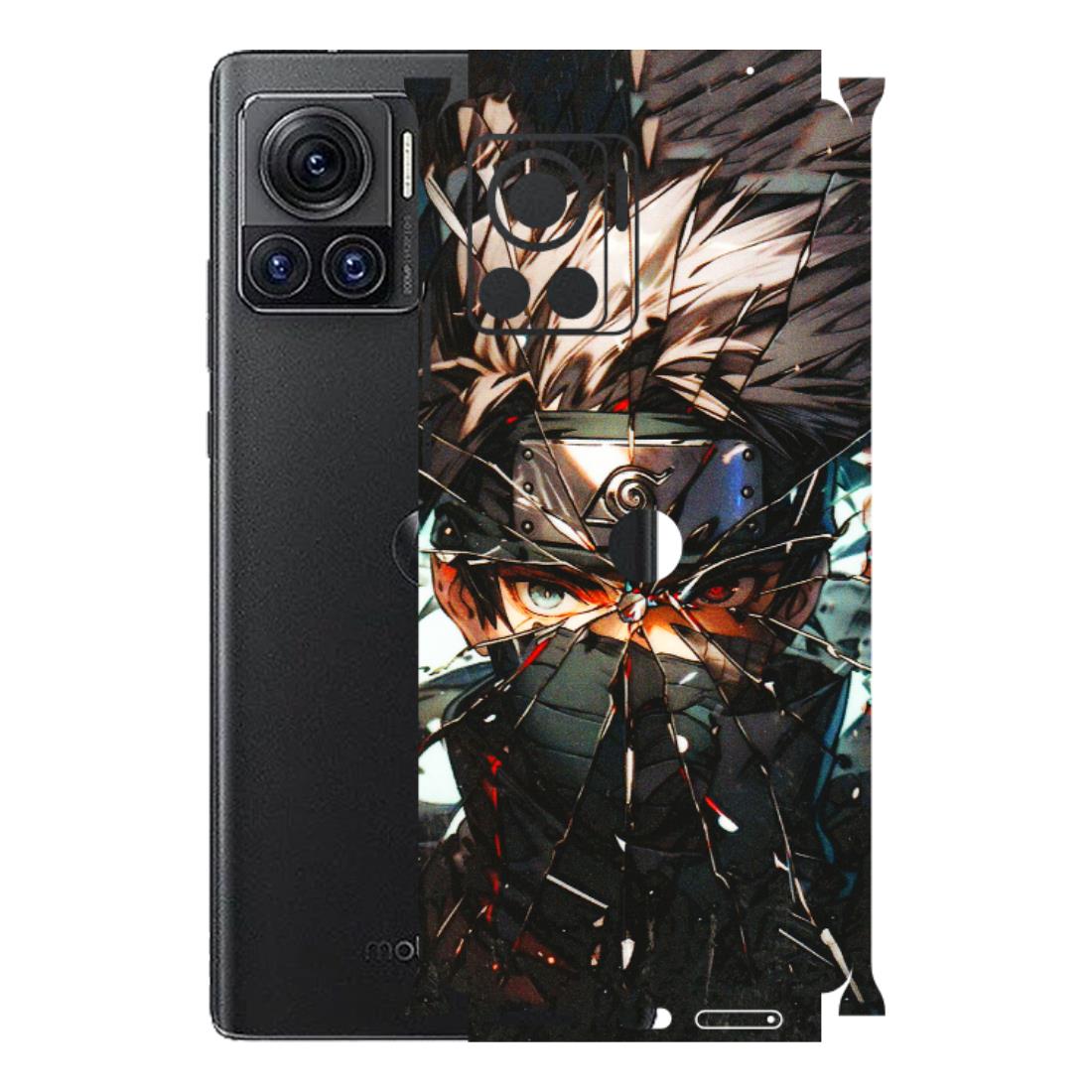 Motorola Phone Skins (All Models) - Kakashi Shattered Glass Effect - 3D Embossed Finish (L-237) Motorola Moto Edge 30 Ultra (5G)