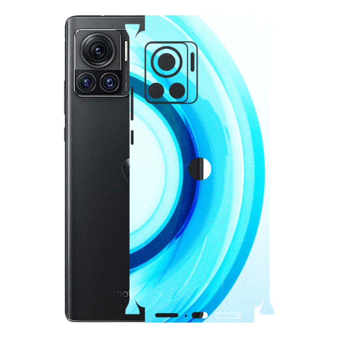 Motorola Phone Skins (All Models) - The Blue Curve - 3D Embossed Finish (L-244) Motorola Moto Edge 30 Ultra (5G)