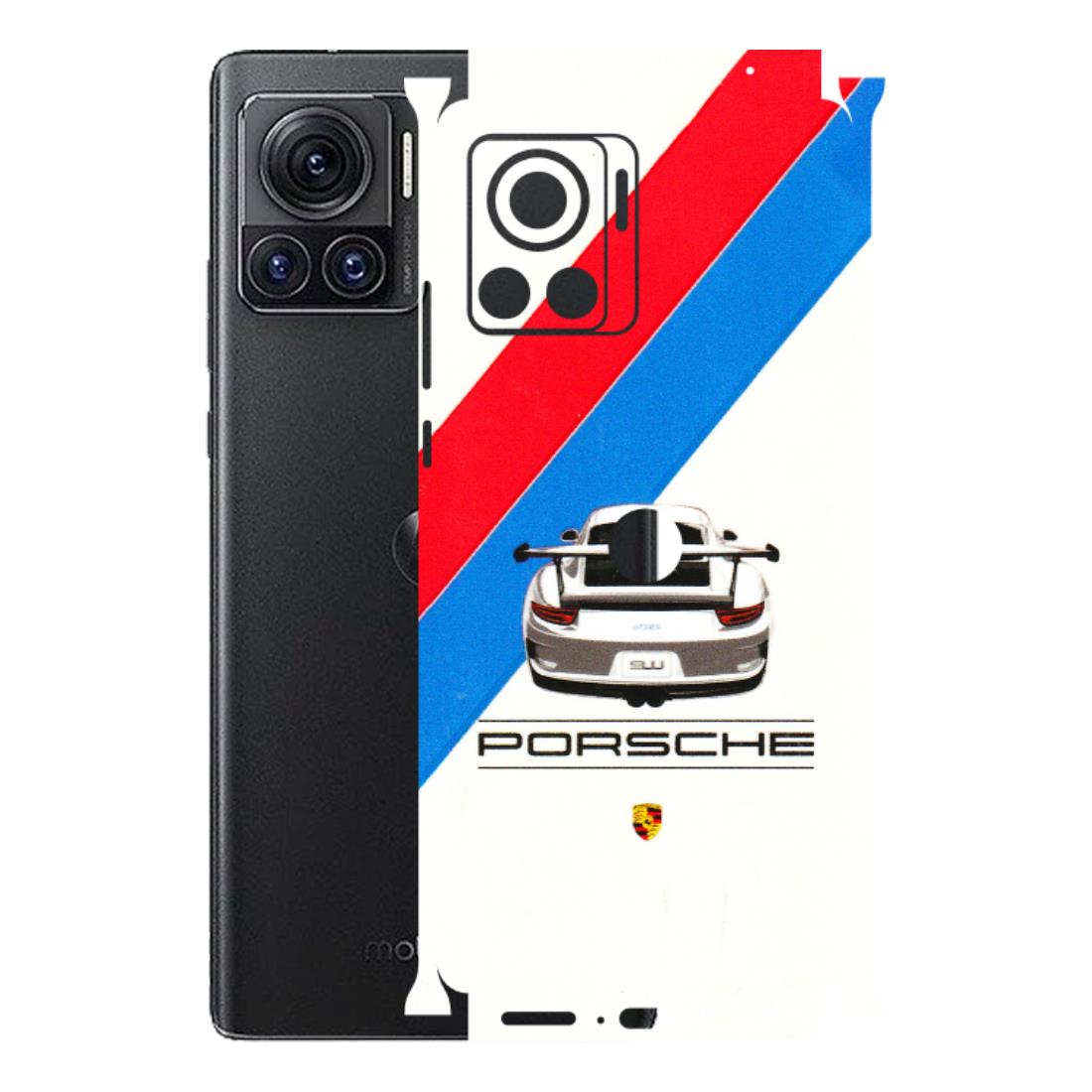 Motorola Phone Skins (All Models) - Porche Car Sober Logo - 3D Embossed Finish (L-248) Motorola Moto Edge 30 Ultra (5G)
