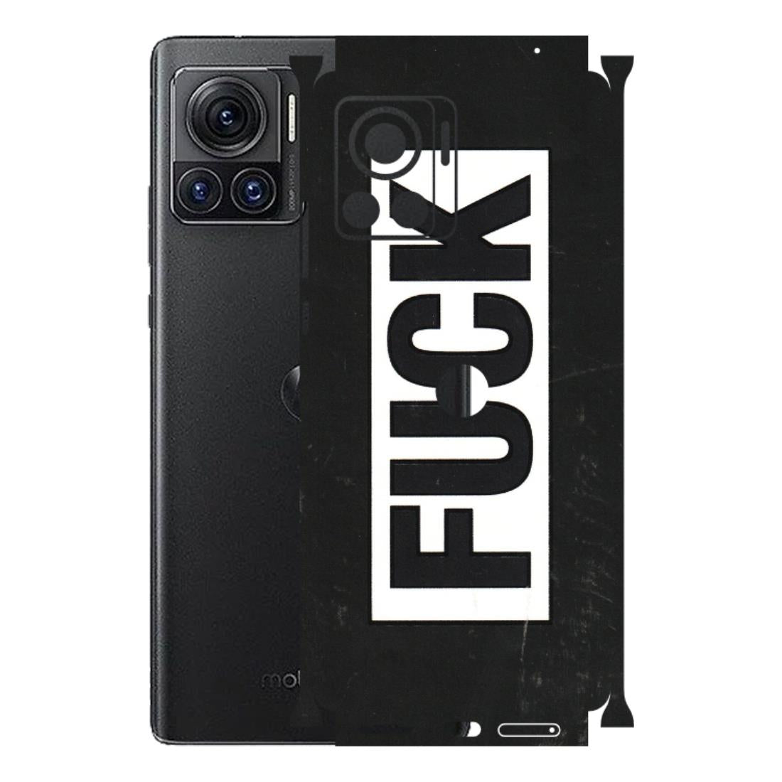 Motorola Phone Skins (All Models) - The F Word - 3D Embossed Finish (L-255) Motorola Moto Edge 30 Ultra (5G)