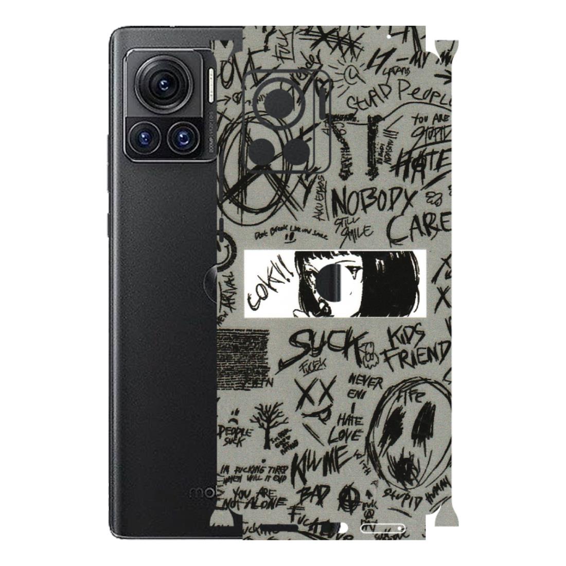 Motorola Phone Skins (All Models) - Never Have Love Anime - 3D Embossed Finish (L-260) Motorola Moto Edge 30 Ultra (5G)