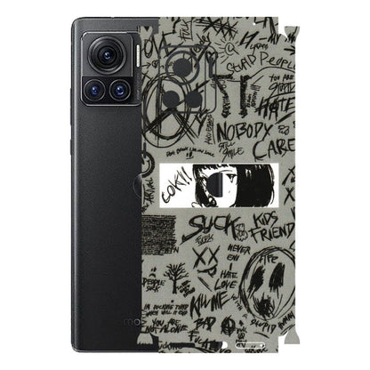 Motorola Phone Skins (All Models) - Never Have Love Anime - 3D Embossed Finish (L-260) Motorola Moto Edge 30 Ultra (5G)