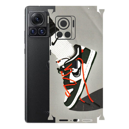 Motorola Phone Skins (All Models) - New Grey Sneaker - 3D Embossed Finish (L-261) Motorola Moto Edge 30 Ultra (5G)