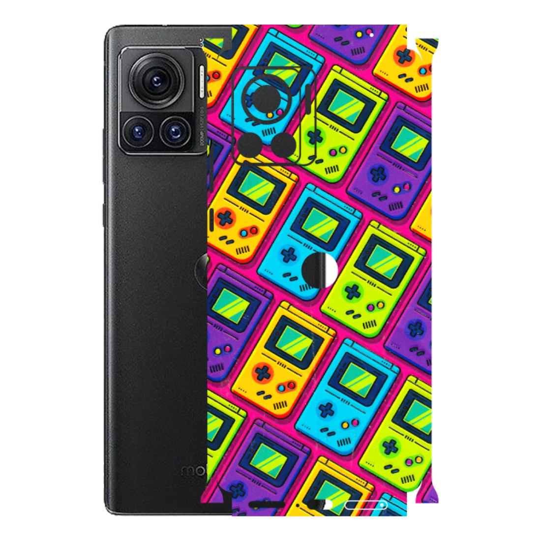 Motorola Phone Skins (All Models) - Gameboy Colourful - 3D Embossed Finish (L-266) Motorola Moto Edge 30 Ultra (5G)