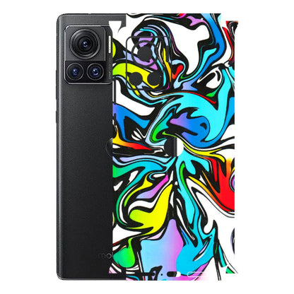 Motorola Phone Skins (All Models) - Abstract Colour Paints - 3D Embossed Finish (L-271) Motorola Moto Edge 30 Ultra (5G)
