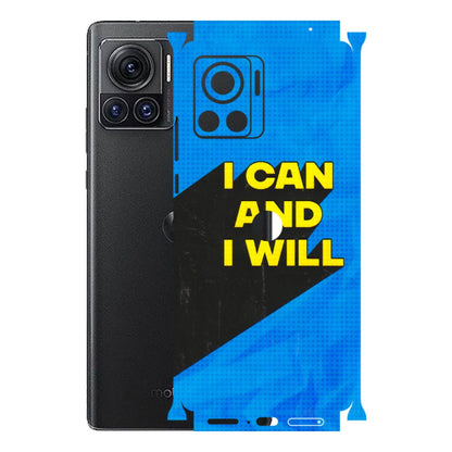Motorola Phone Skins (All Models) - I Can And I Will - 3D Embossed Finish (L-281) Motorola Moto Edge 30 Ultra (5G)