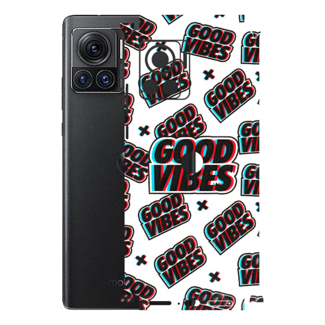 Motorola Phone Skins (All Models) - Good Vibes - 3D Embossed Finish (L-282) Motorola Moto Edge 30 Ultra (5G)