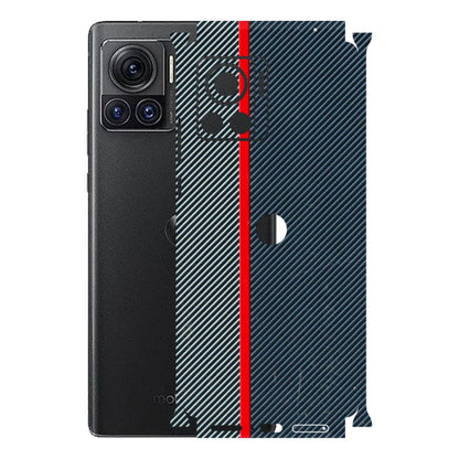 Motorola Phone Skins (All Models) - Blue Sober Lines - 3D Embossed Finish (L-305) Motorola Moto Edge 30 Ultra (5G)