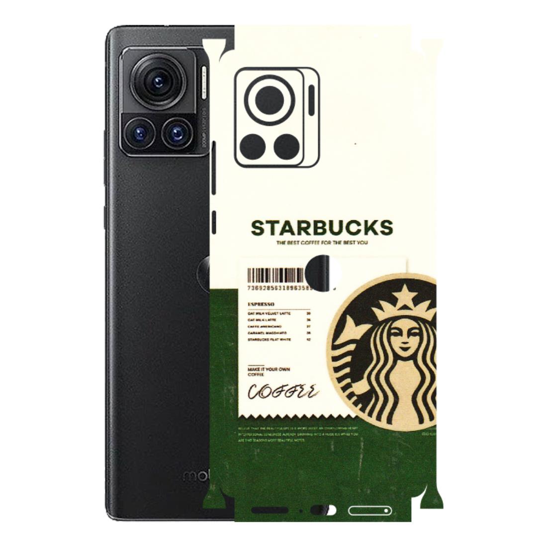 Motorola Phone Skins (All Models) - Starbucks Barcode - 3D Embossed Finish (L-308) Motorola Moto Edge 30 Ultra (5G)