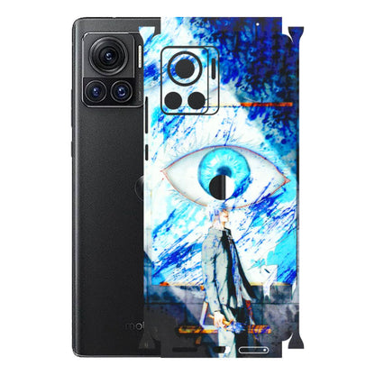 Motorola Phone Skins (All Models) - Anime Sea Blue Eye - 3D Embossed Finish (L-318) Motorola Moto Edge 30 Ultra (5G)