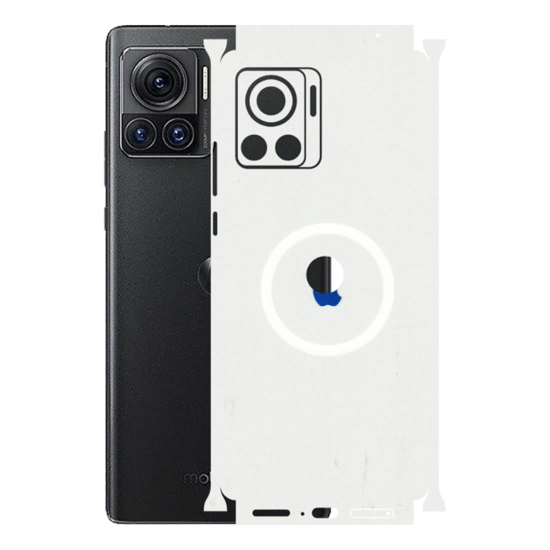 Motorola Phone Skins (All Models) - iPhone Magsafe Logo - 3D Embossed Finish (L-320) Motorola Moto Edge 30 Ultra (5G)