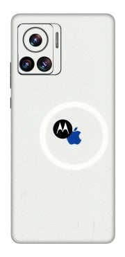 Motorola Phone Skins (All Models) - iPhone Magsafe Logo - 3D Embossed Finish (L-320) Motorola Moto Edge 30 Ultra (5G)