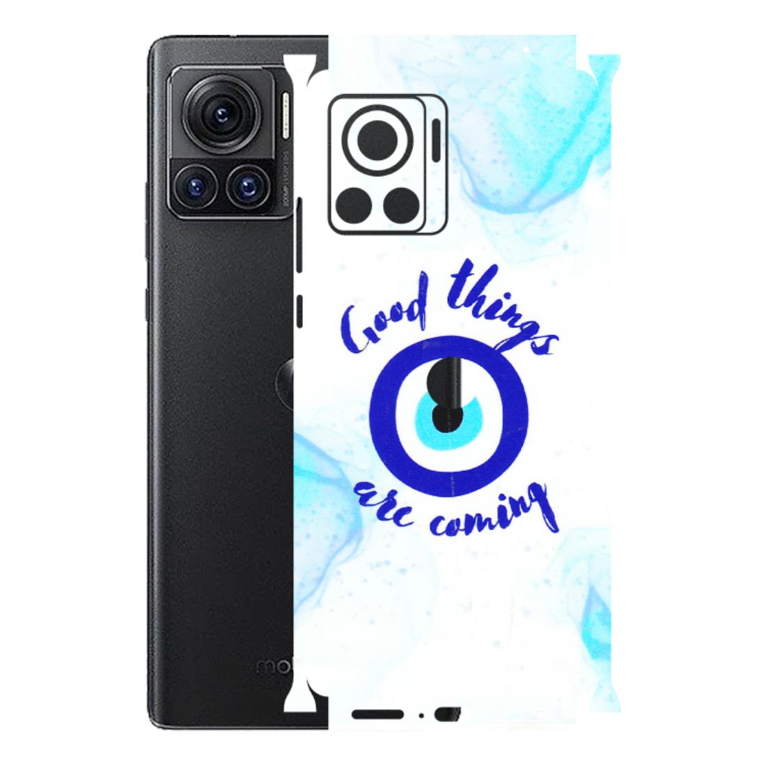 Motorola Phone Skins (All Models) - Evil Eye Good Things Are Coming - 3D Embossed Finish (L-322) Motorola Moto Edge 30 Ultra (5G)