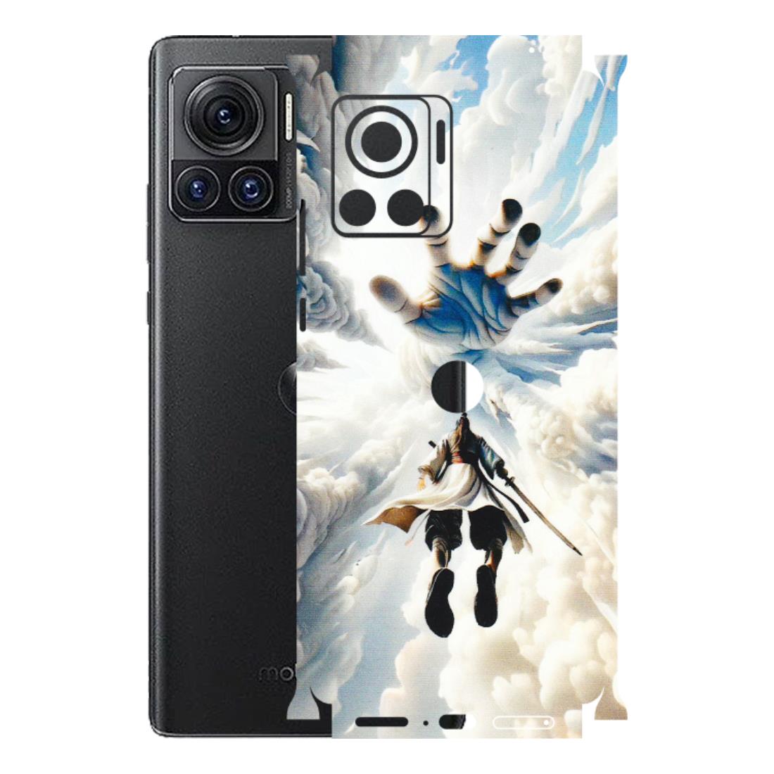Motorola Phone Skins (All Models) - Big Hand With Monkey King - 3D Embossed Finish (L-323) Motorola Moto Edge 30 Ultra (5G)