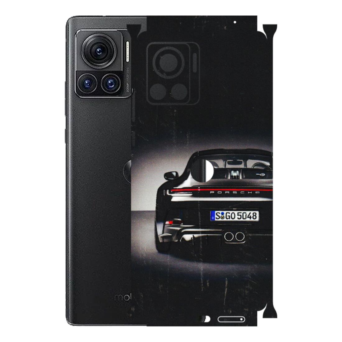 Motorola Phone Skins (All Models) - New Black Porsche GT3 - 3D Embossed Finish (L-327) Motorola Moto Edge 30 Ultra (5G)