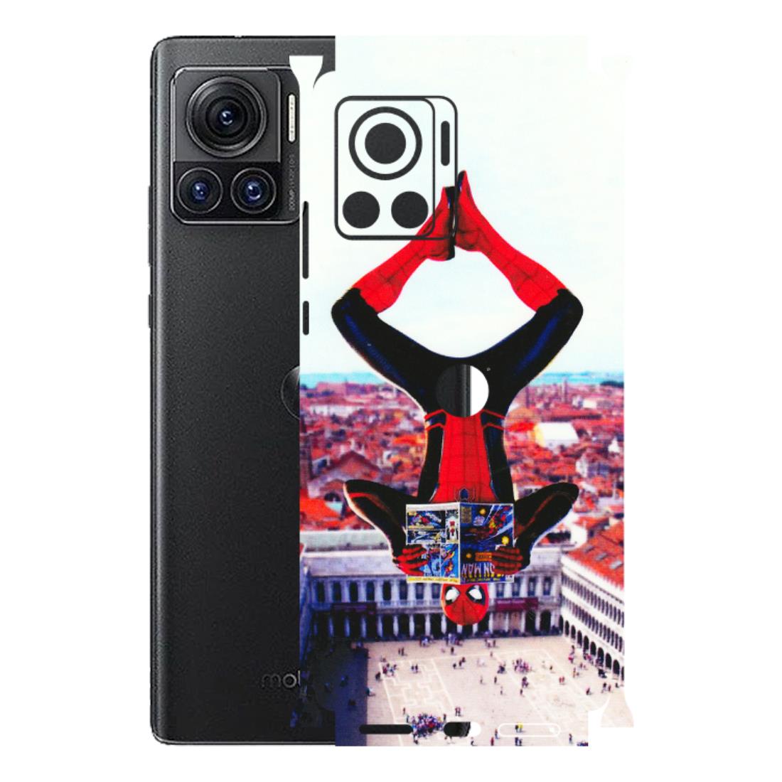 Motorola Phone Skins (All Models) - Spiderman Hanging - 3D Embossed Finish (L-53) Motorola Moto Edge 30 Ultra (5G)