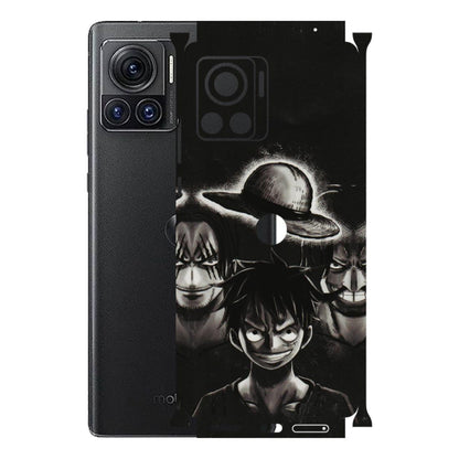 Motorola Phone Skins (All Models) - Black Luffy Hat - 3D Embossed Finish (L-57) Motorola Moto Edge 30 Ultra (5G)