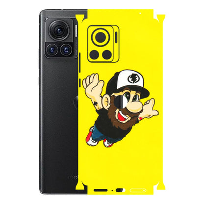 Motorola Phone Skins (All Models) - Flying Beardo - 3D Embossed Finish (L-60) Motorola Moto Edge 30 Ultra (5G)