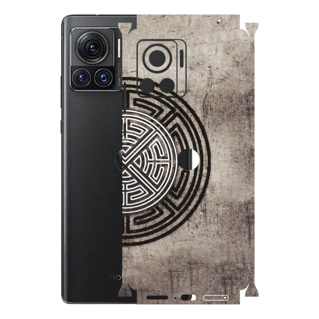 Motorola Phone Skins (All Models) - Mysterious Circular Design - 3D Embossed Finish (L-63) Motorola Moto Edge 30 Ultra (5G)