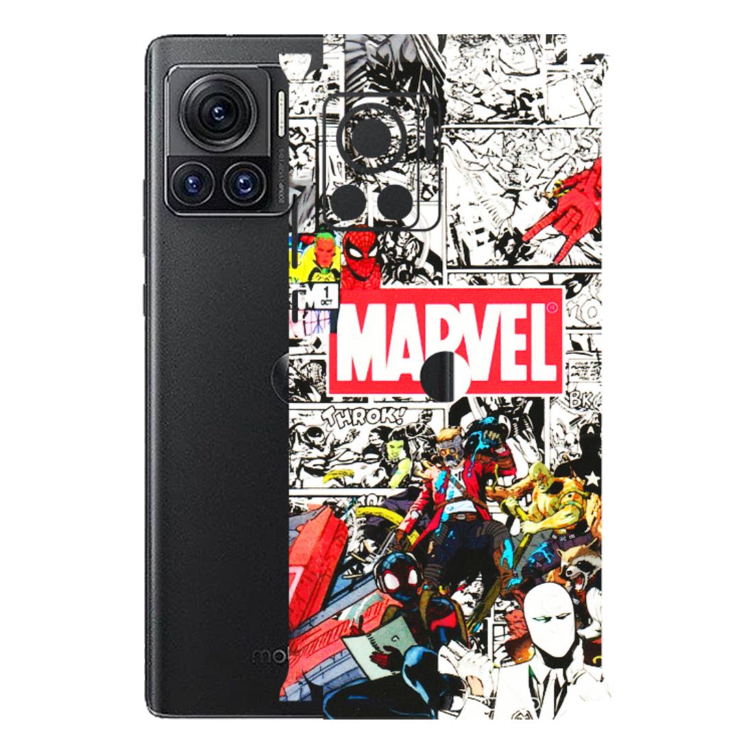 Motorola Phone Skins (All Models) - Marvel Colorful Comic - 3D Embossed Finish (L-64) Motorola Moto Edge 30 Ultra (5G)