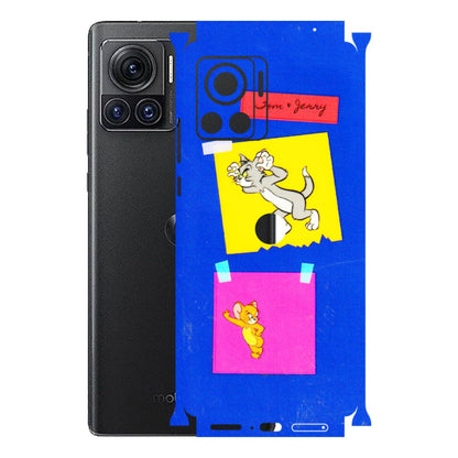 Motorola Phone Skins (All Models) - Tom N Jerry Sticky Notes - 3D Embossed Finish (L-88) Motorola Moto Edge 30 Ultra (5G)