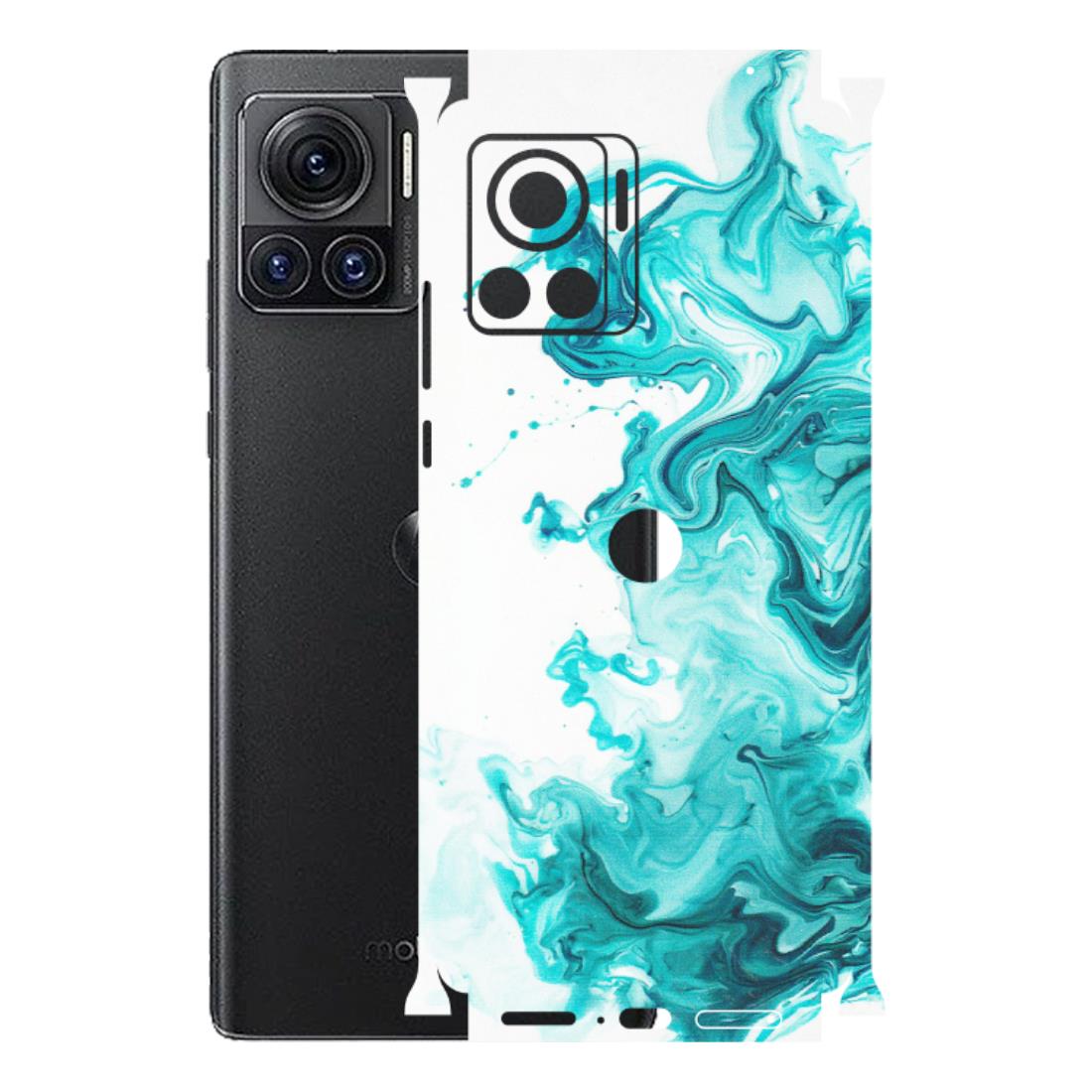 Motorola Phone Skins (All Models) - Sky Blue Abstract Colour - Matte Finish (M-146) Motorola Moto Edge 30 Ultra (5G)