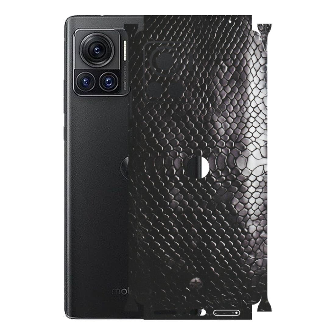 Motorola Phone Skins (All Models) - Black Snack Leather - Matte Finish (M-147) Motorola Moto Edge 30 Ultra (5G)