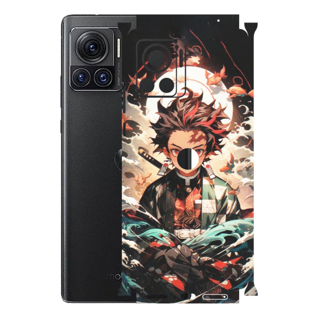 Motorola Phone Skins (All Models) - Tanjiro Demon Slayer Anime - Matte Finish (M-158) Motorola Moto Edge 30 Ultra (5G)