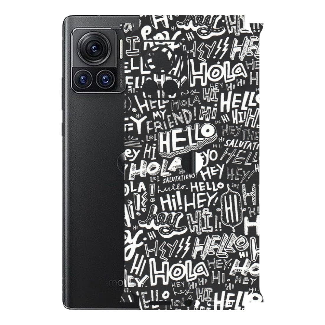Motorola Phone Skins (All Models) - Hi Hello Doodles - Matte Finish (M-25) Motorola Moto Edge 30 Ultra (5G)