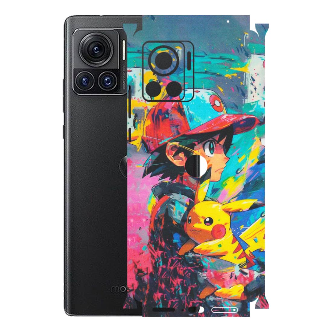 Motorola Phone Skins (All Models) - Ash & Pikachu - Matte Finish (M-26) Motorola Moto Edge 30 Ultra (5G)