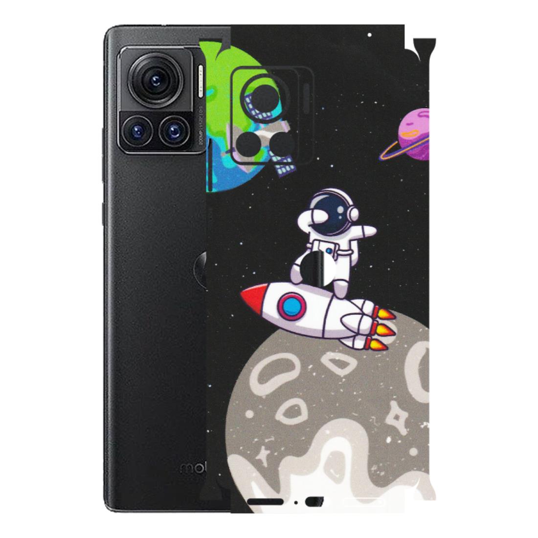 Motorola Phone Skins (All Models) - Astronaut Vibing Toon Running - Matte Finish (M-39) Motorola Moto Edge 30 Ultra (5G)