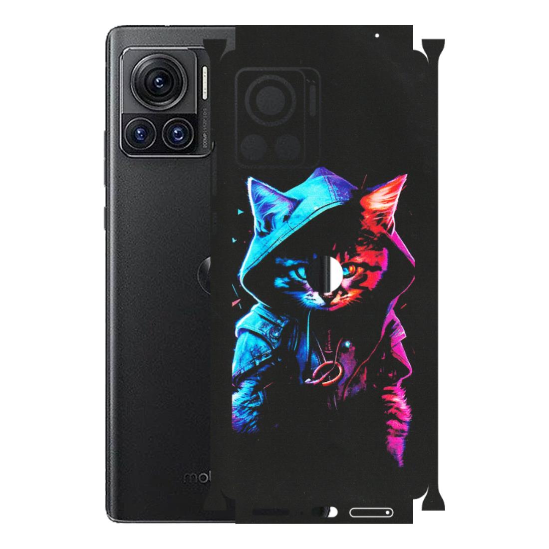 Motorola Phone Skins (All Models) - Cyberpunk Cat - Matte Finish (M-45) Motorola Moto Edge 30 Ultra (5G)