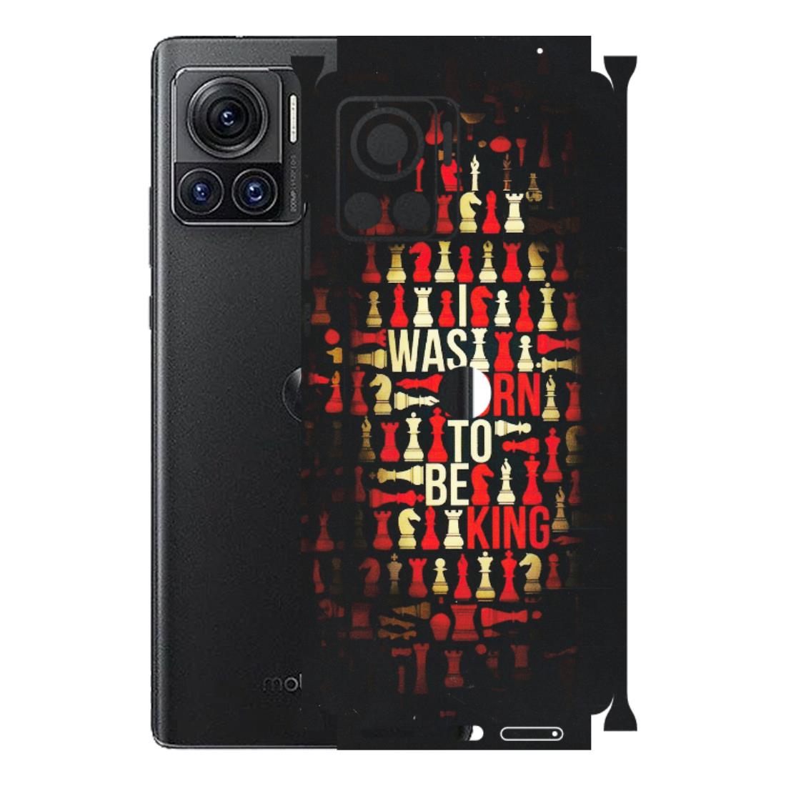 Motorola Phone Skins (All Models) - Born To Be King - Matte Finish (M-73) Motorola Moto Edge 30 Ultra (5G)